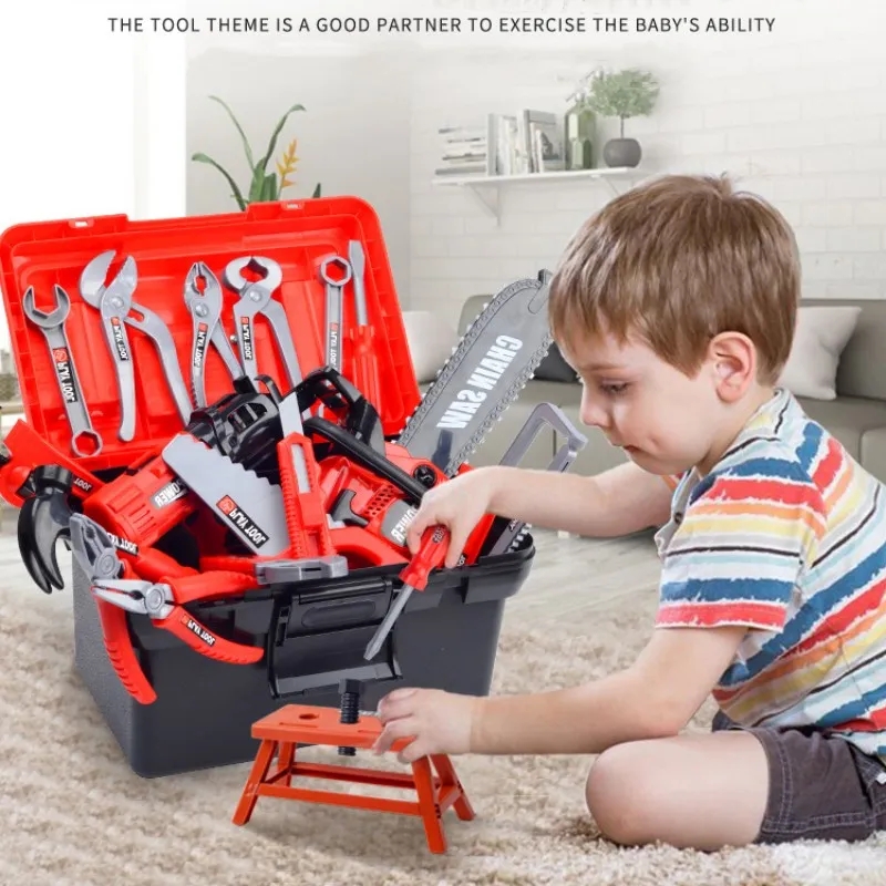 Gardening Tools Girls - ชุดเครื่องมือจำลองช่างสำหรับเด็ก สว่านไฟฟ้า ไขควง ของเล่นชุดซ่อมแซม ของเล่นบ้านจำลอง ของขวัญฮาโลวีน