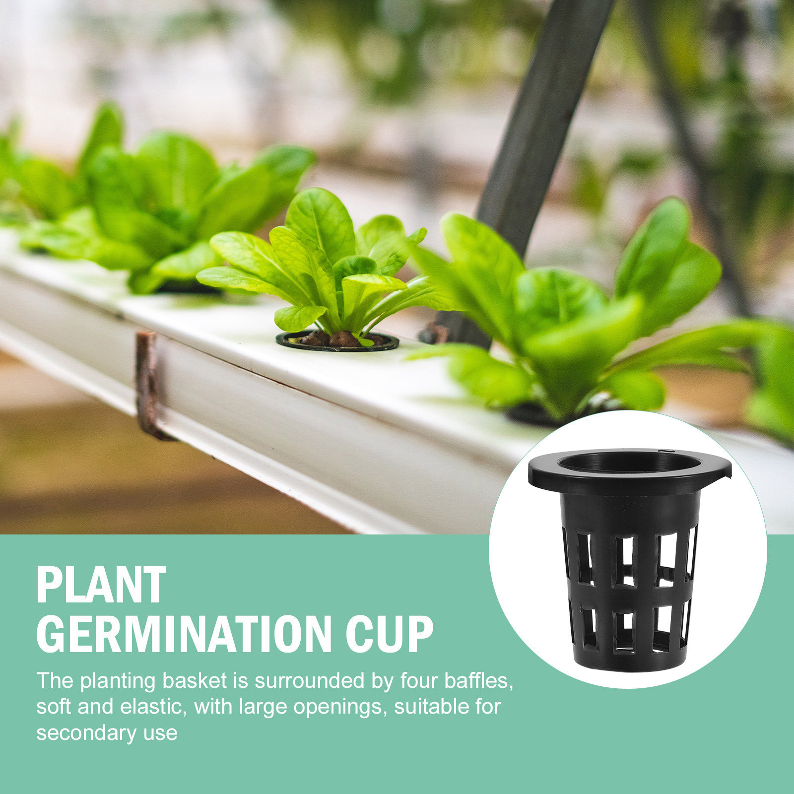 50 ชิ้น ตะกร้าปลูกพลาสติก กระถ - Gardening Tools Vegetables บทวิจารณ์และราคา