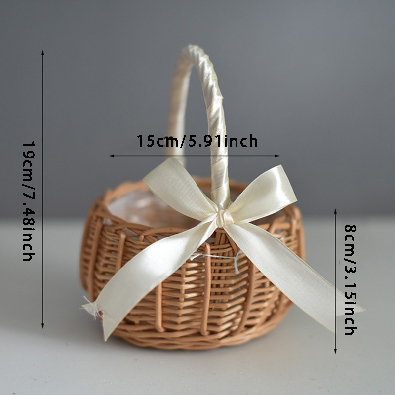 ตะกร้าดอกไม้งานแต่งงานทอมือพร้ - Gardening Tools Girls บทวิจารณ์และราคา